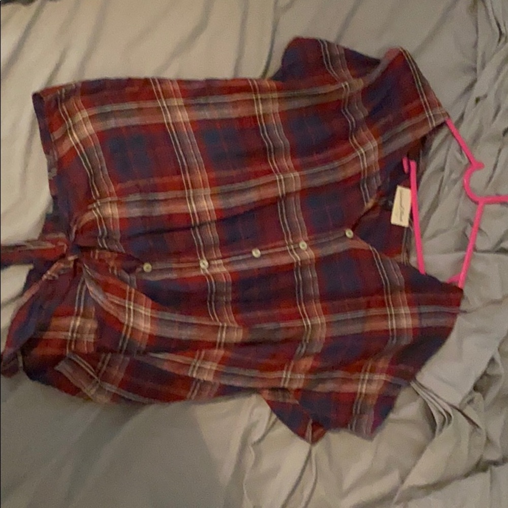 a flannel shirt